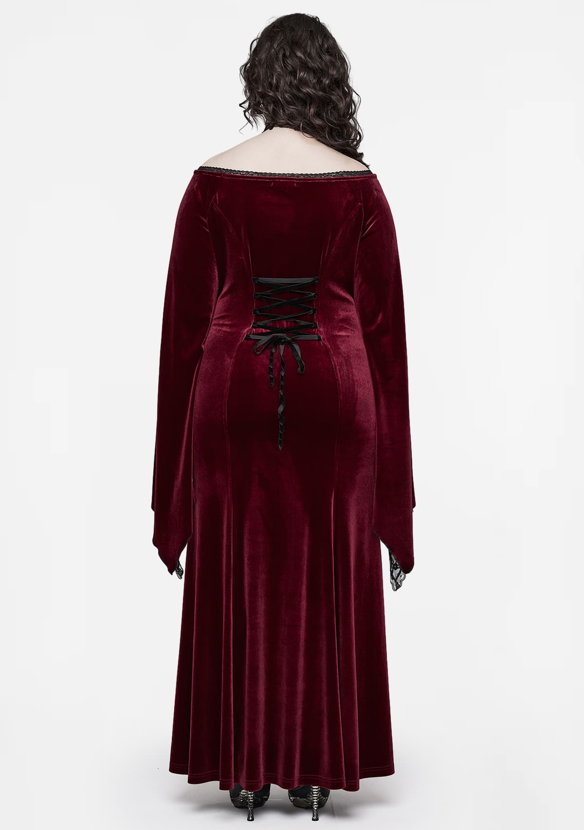Goth Velvet Plus Size Dress