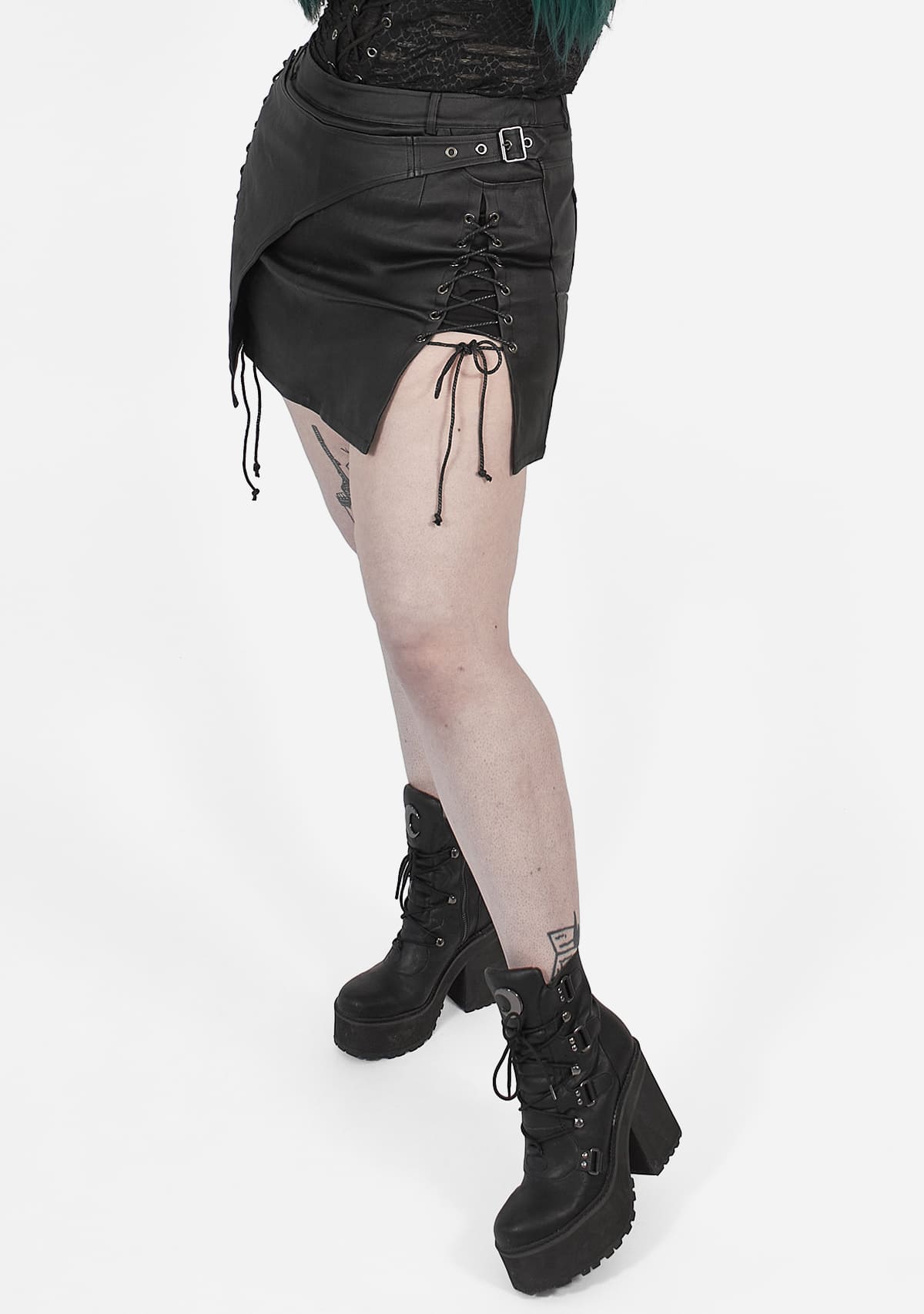 Irregular Plus Size Steampunk Half Skirt