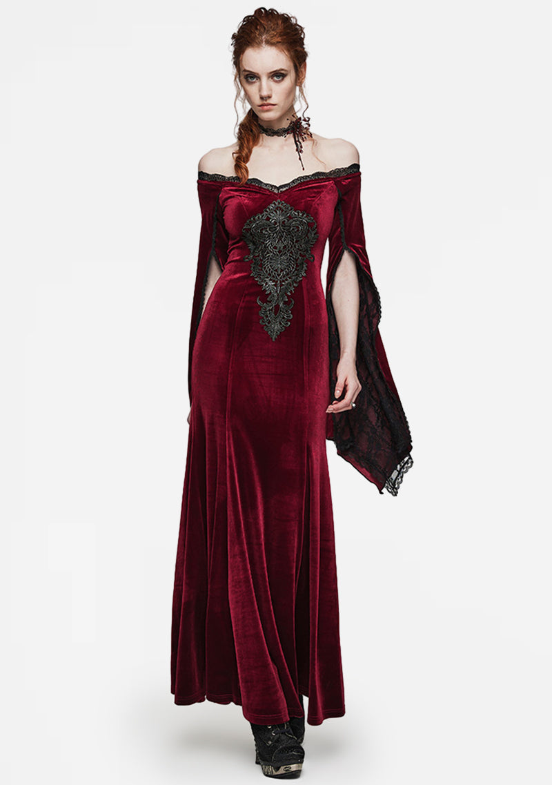 Goth Velvet Dress
