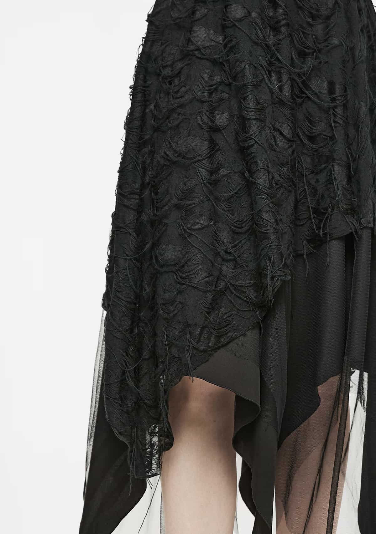 Gothic Dry Butterfly Asymmetrical Half Skirt
