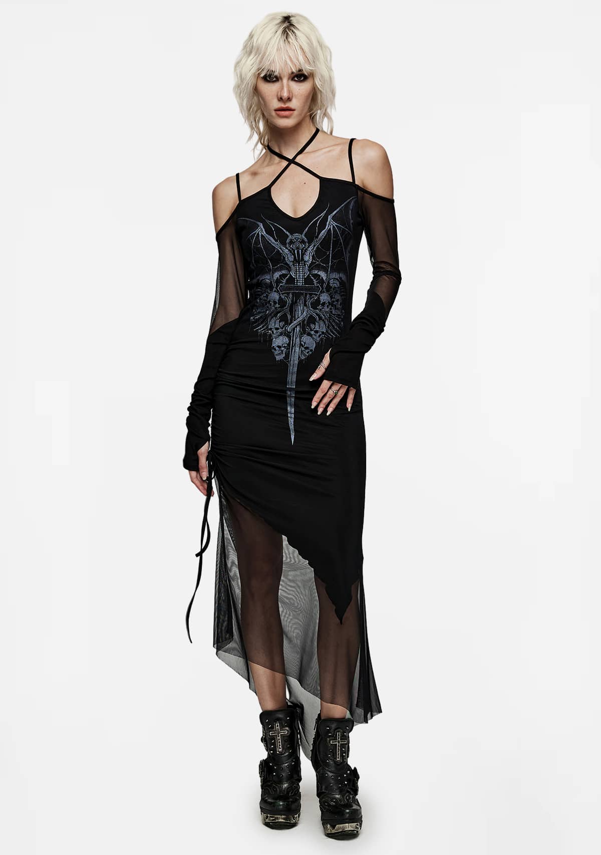 Gothic Demon Talisman Camisole Dress
