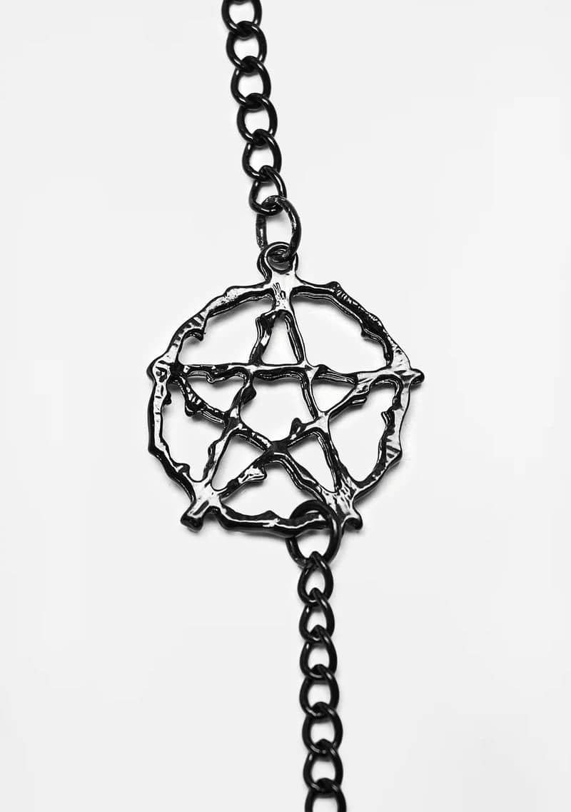 Goth Crystal Tassel Chains