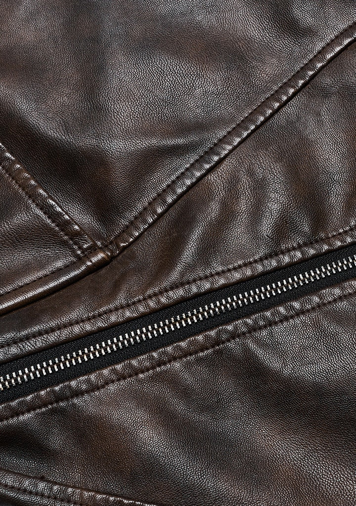 Punk Rebel Rouser Leather Mini Skirt