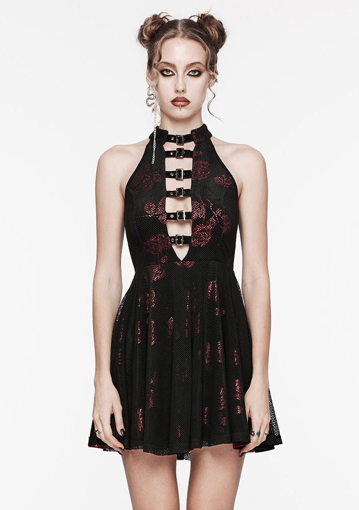 Gothic Rose Enchantment Velvet Dress